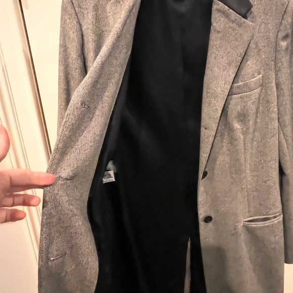 Lauren Ralph Lauren Vintage Sz 10 Long Jacket Leather Trim Wool Polo Preppy EUC - Picture 9 of 13